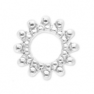 Fornituras Acero Inox colgantes / entrepieza Bali Plateado