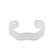 Pulseras Acero Inox bangle Plateado