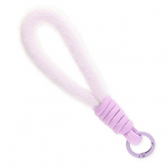 Cordón para móvil trendy peluche Lila pastel