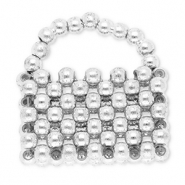 Colgantes llamativos cartera Plateado