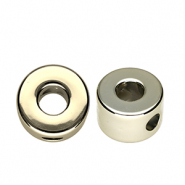 Abalorios alfabeto acrílico letra O Dorado