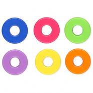 Abalorios alfabeto acrílico letra O Multicolor