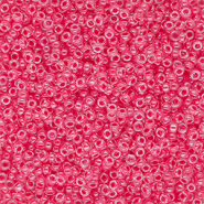 Rocalla Miyuki 15/0 Carnation Pink Lined Crystal 15-0208