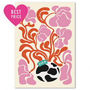 BY31® Tarjetas para joyería flores Blancuzco-rojo-rosa-negro