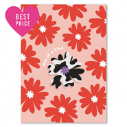 BY31® Tarjetas para joyería "One of a kind" Rojo-naranja-negro-blanco