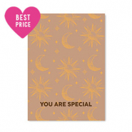 Tarjetas para joyería "You are special" Marrón-naranja