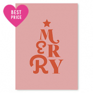 Tarjetas para joyería "Merry" Rosa-rojo
