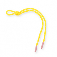 Llavero paracord Amarillo-blanco-rosa claro