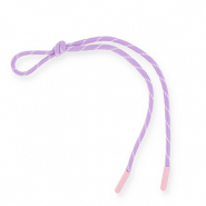 Llavero paracord Lila-blanco-rosa claro