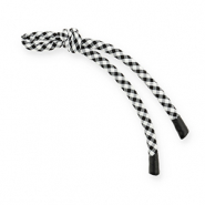 Llavero paracord Negro-blanco