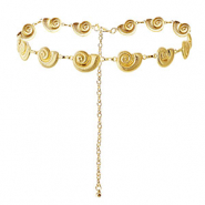 Cadena para la cadera conchas Dorado