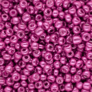 Rocalla cristal 6/0 (4mm) Fucsia rosado metálico brillante