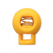 Fornituras coloridas abalorio stopper para cord&oacute;n bola Naranja tropical