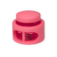 Fornituras coloridas abalorio stopper para cord&oacute;n redondos Rosa