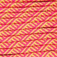 Paracord trendy 6mm Rosa n&eacute;on-amarillo