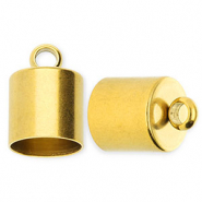 Fornituras acero inox termminal Ø10mm con anilla Dorado