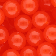 DQ&reg; Abalorios acr&iacute;licos 18 mm brillante Rojo bermell&oacute;n