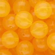 DQ&reg; Abalorios acr&iacute;licos 18 mm brillante Amarillo c&aacute;lido