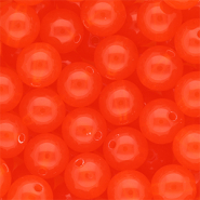 DQ&reg; Abalorios acr&iacute;licos 14 mm brillante Rojo bermell&oacute;n
