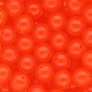 DQ&reg; Abalorios acr&iacute;licos 12 mm brillante Rojo bermell&oacute;n