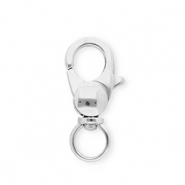 Fornituras acero inox mosquet&oacute;n Plateado
