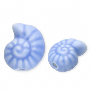 Abalorios de cer&aacute;mica concha Azul