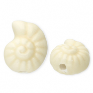 Abalorios de cer&aacute;mica concha Blanco