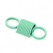 Fornituras coloridas conector de resorte en espiral Verde menta