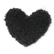 Colgantes llamativos corazón Negro