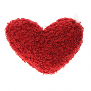 Colgantes llamativos corazón Burdeos