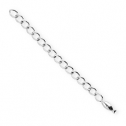 BY31&reg; Fornituras Acero inox extenci&oacute;n set de cadena pez Plateado