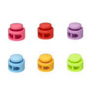 Fornituras coloridas abalorio stopper para cordón redondos Multicolor