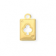 Colgantes Acero Inox carta Dorado