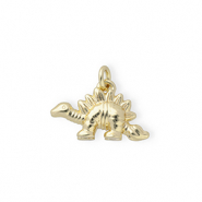 Metal TQ latón colgante dinosaurio Dorado