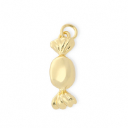 Metal TQ latón colgante caramelo Dorado
