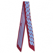 Bandana Pa&ntilde;uelo con eslabones Vino tinto frutos rojos-p&uacute;rpura lavanda