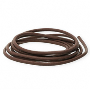 Cord&oacute;n cuero DQ redondo 2mm Marr&oacute;n
