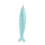 Colgantes de cerámica griega DQ® sardina Azul turqueza