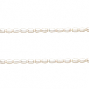 TQ Perlas de agua dulce grano de arroz 5x3 mm Natural white