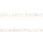 TQ Perlas de agua dulce rondeles Natural white