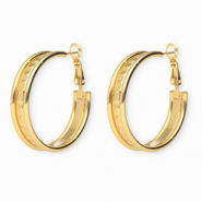 Pendientes Acero Inox criollas Dorado