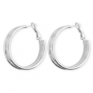 Pendientes Acero Inox criollas Plateado