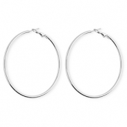 Pendientes Acero Inox criollas Plateado