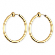 Pendientes Acero Inox criollas&nbsp;clip Dorado