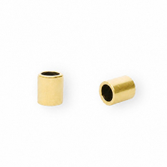 Fornituras acero inox terminal &Oslash;2.5mm Dorado
