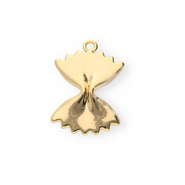 BY31&reg; Colgantes de lat&oacute;n Eco-brass pasta farfalle Dorado
