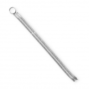 BY31&reg; Colgantes de eslab&oacute;n serpiente de acero inox Plateado