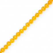 Abalorios faceteados redondos 4 mm Naranja