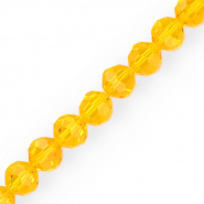 Abalorios faceteados redondos 12 mm Naranja