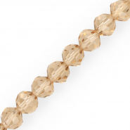 Abalorios faceteados redondos 10 mm Beige latte